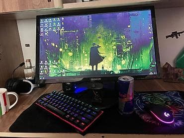 komputer adapter: Gaming kompüter seti 60Hz Monitor İPS 1080P GÖRÜNTÜ Marka:ACE 222HQL — 2