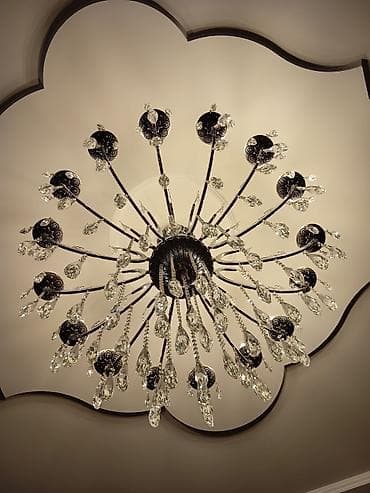 İşıqlandırma: Çılçıraq, 10 və daha çox lampa, Metal — 4
