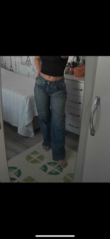 enli qadın şalvarları: Cinslər, rəng - Mavi — 3