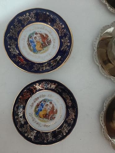 silikon formalar: Çay dəsti, rəng - Göy, Kobalt — 4