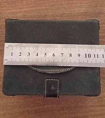 korpu kran: Dəri saxlama qutusu - Material: süni dəri örtük, kontrast ağ tikişlər — 8