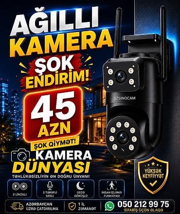 honor 9 pro: Təhükəsizlik kamerası 📹 SZSINOCAM 2 Linzalı Wi-Fi Təhlükəsizlik — 1