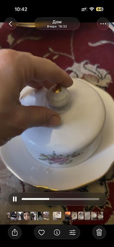 farfor nədir: Nahar dəsti, rəng - Ağ, Farfor — 10