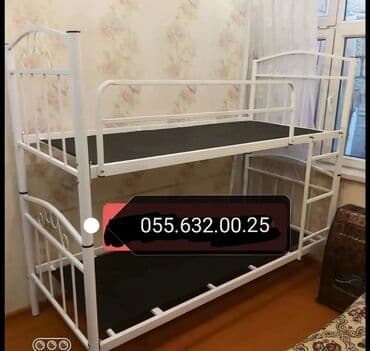 двухъярусные кровати в рассрочку: Для девочки и мальчика, Новый, Кровать, Без матраса, Без выдвижных ящиков, Дерево — 6
