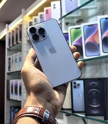IPhone 13 Pro, 128 GB, Sierra Blue, Zəmanət, Simsiz şarj, Face ID — 1