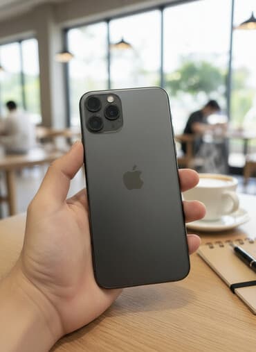 apple se: IPhone 11 Pro, Space Gray, Simsiz şarj — 1