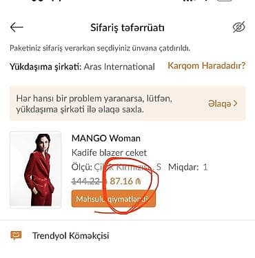 qadin pencek: Pencək, Mango, Velvet, S — 2