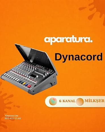 tab e: Dynacord CMS 600 — 6 Kanallı Peşəkar Mikşer Pultu Kompakt ölçüsü və — 1