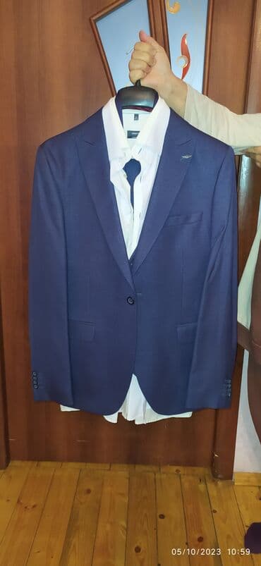 прокат мужских костюмов в баку: 1 defe toyda geyinilib ( beylik kostyum şalvarı olub ) 52 razmer Türk — 1