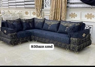 Künc divan, Yeni, Açılmayan, Vеlur parça, Şəhərdaxili pulsuz çatdırılma
