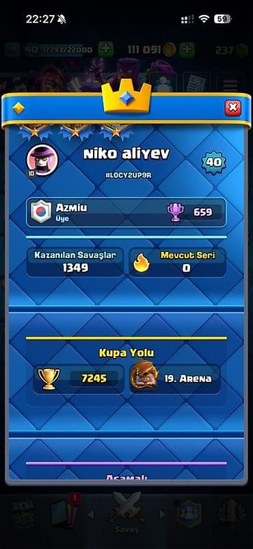 sep sekilleri: Clash Royale hesabı – yüksək səviyyəli, oyuna hazır profil - Kral — 2