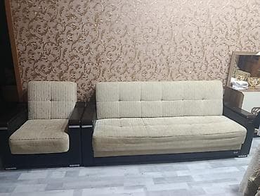 İşlənmiş, Divan, 2 kreslo, Bazalı, Açılan — 1