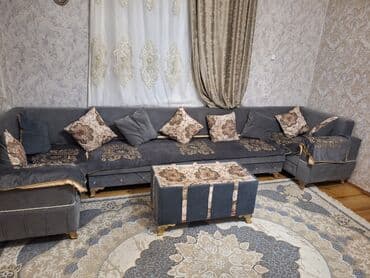 pərdələr ev ucun: İşlənmiş, Künc divan, Pufik, Bazasız, Açılmayan — 3