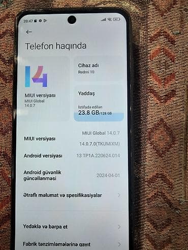 iphone 5 kontakt home: Redmi 10, 128 GB, rəng - Qara — 3