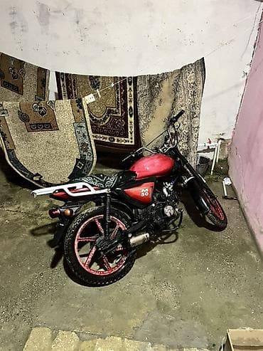 bmw e60 stop: M50 markalı yüngül motosiklet - Rəng: qırmızı-qara - Yanacaq: benzin — 3