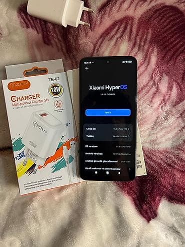 damasni telefon: Redmi Note 11S, 128 GB, rəng - Qara, Barmaq izi, Face ID — 5