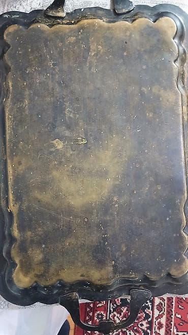 бит сирке: Mis/latun dekorativ sini – əl oymalı - Material: ağır mis/latun — 2