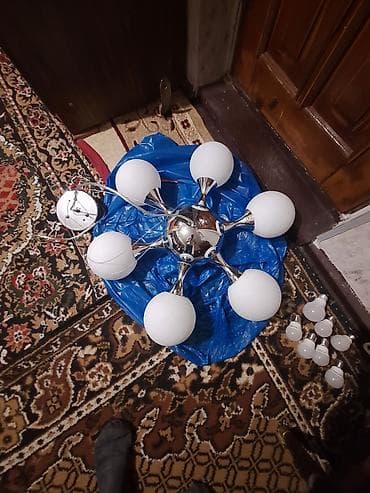 lustur ucuz: Çılçıraq, 7 lampa, Metal — 8