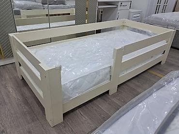 Mebel: Oğlan və qız üçün, Yeni, Çarpayı, Bazasız, Matras ilə, Siyirməsiz — 2