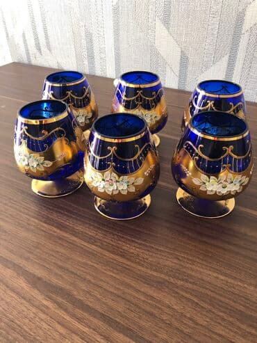 Məişət məhsulları: Rümkalar, rəng - Göy, 6 ədədli dəst, Çexiya — 4