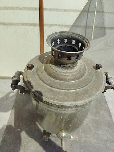Klassik kömür/sobayaq İstilikli Samovar - Material: metal korpus lalafo.az -da Klassik kömür/sobayaq İstilikli Samovar - Material: metal korpus