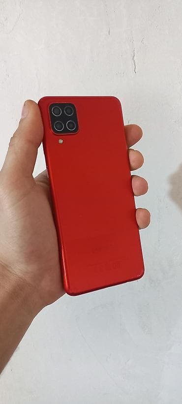 ikinci el iphone 16: Samsung Galaxy A12, 32 GB, rəng - Qırmızı, Barmaq izi — 2