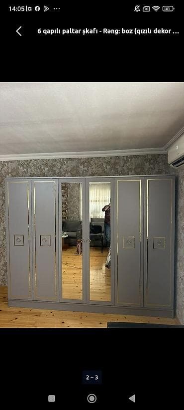 paltar dolab: Məhsul: Güzgülü qarderob şkaflar Xüsusiyyətlər: - 4, 5 və 6 qapılı — 10