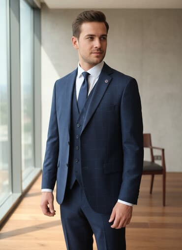 kisi ucun saatlar: Kişi dəsti – 3 hissəli klassik kostyum - Brend: Eska (Made in Turkey) — 1