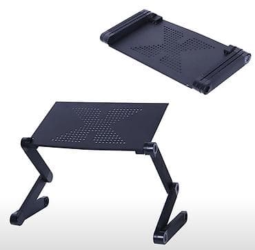 Kompüter masası, İşlənmiş, Qatlanan, Metal, Dördbucaq masa — 2