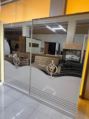 2 qapılı, Güzgülü, Ağ, Kupe, Düz dolab