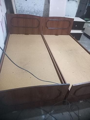 İkili birləşən taxta çarpayı dəsti - Material: laminat/taxta — 3