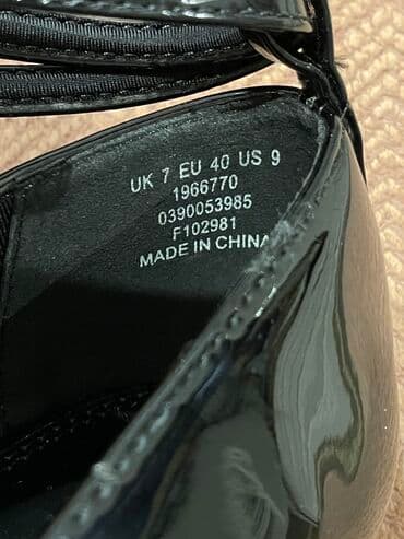 4xl nece razmerdi: Tuflilər, Ölçü: 40, rəng - Qara, Yeni — 5