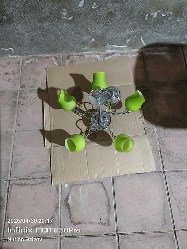 Çılçıraq, 5 lampa, Metal