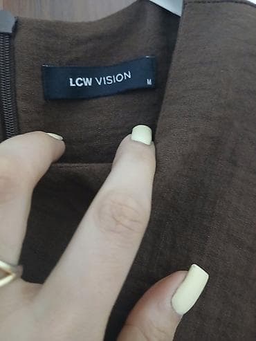 LCW Vision qadın paltarı - Rəng: tünd qəhvəyi - Ölçü: M (etiketdə — 1
