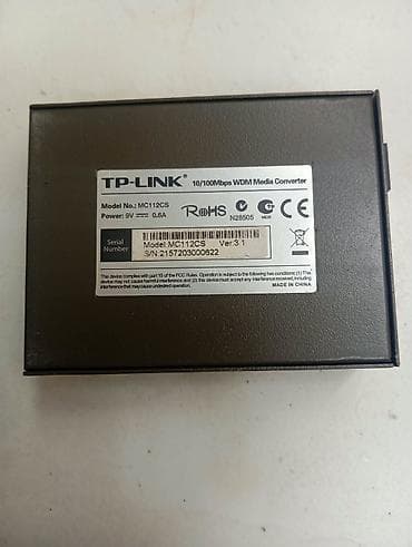 wi fi modem: TP-Link MC112CS – WDM Fast Ethernet Media Converter - Model: MC112CS — 3