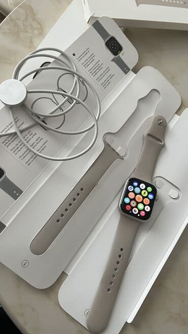 apple watch 8: İşlənmiş, Smart saat, Apple, Suya davamlı, rəng - Bej — 5