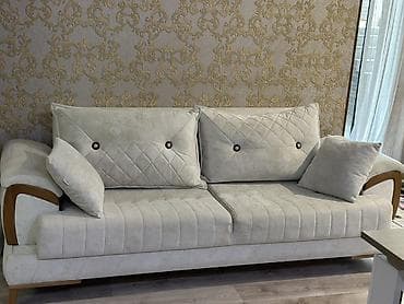 modern divan: Divan, Açılan, Bazalı, Vеlur parça, Çatdırılma yoxdur — 2