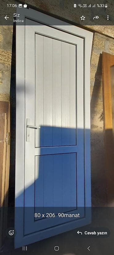 kilimler: Qapılar – taxta və plastik model seçimi - Model 1: Şüşəli taxta qapı — 3