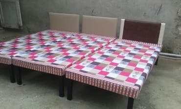 Krovat teze mohkem iki ve bir neferlik taxtadan qupqa baw terefleri