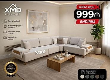 XMD Furniture künc divanı - Fabrik istehsalı, premium keyfiyyət -