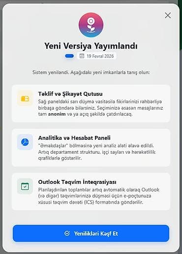 Şirkətlər üçün Daxili İdarəetmə və İclas Sistemi (HR Portal) – SanSoft lalafo.az -da Şirkətlər üçün Daxili İdarəetmə və İclas Sistemi (HR Portal) – SanSoft