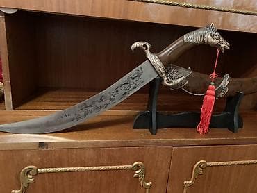 dekor agaclari: Bəzək məqsədli şərq üslublu xəncər - Dekorativ xəncər və qın dəsti — 2