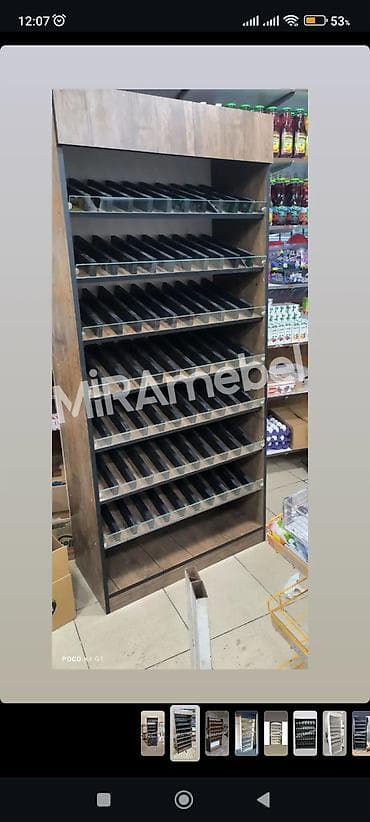 taxta rəf: Mağaza üçün siqaret vitrin rəfi - Məhsul tipi: Siqaret və tütün — 5