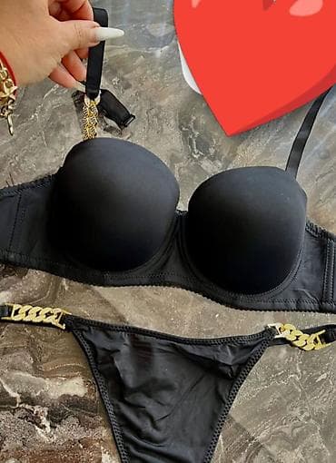 Zəncir detallı 2 hissəli qadın bikini dəstləri - Modellər: - Ağ — 2