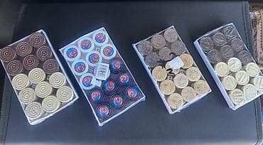 Nərd üçün fiş dəstləri - Komplekt: 30 ədəd fiş + 2 ədəd zər (hər