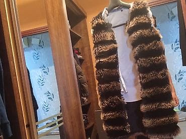 Xəz jilet – uzun model - Model: Uzun, dizə qədər xəz jilet - Rəng