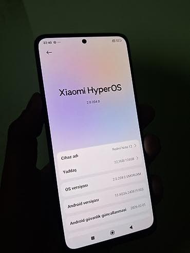 iphone 12 bakida: Redmi Note 12, 128 GB, rəng - Qara — 9