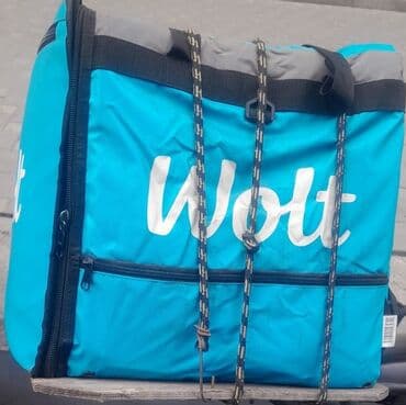 Wolt çatdırılma çantası – izotermik, böyük həcmli, peşəkar kuryerlər