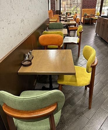 Ресторанная мебель на заказ: Со стульями, Квадратный стол, 2 персоны, Нет кредита — 1