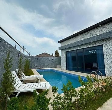 zagulba kiraye evler: Buzovna Denize Yaxın Günlük mini Villa Isti Hovuzla — 4